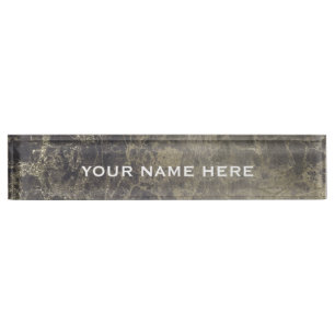 Gegranite Glitter Marmer Glitter Glam Persoonlijk Naambordje