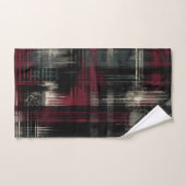 Gegrashte Grungy Alternatieve Grunge Plaid Patroon Bad Handdoek (Handdoek)