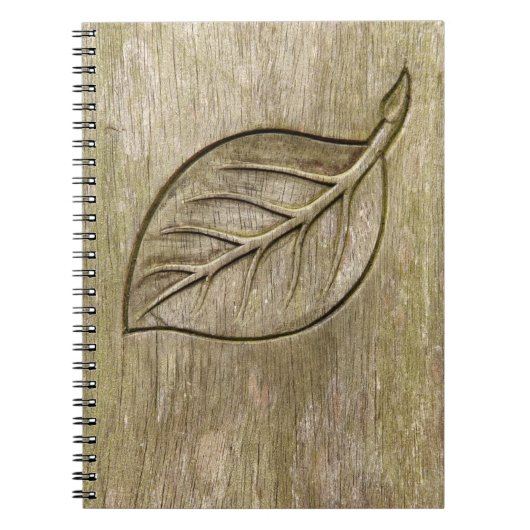 gegraveerd blad notitieboek (Voorkant)