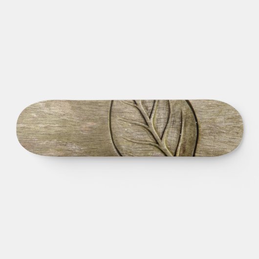 gegraveerd blad persoonlijk skateboard (Horizontaal)
