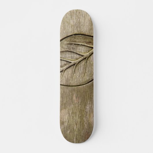 gegraveerd blad persoonlijk skateboard (Voorkant)