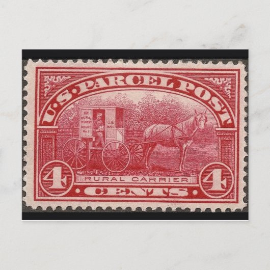 gegraveerd Briefkaart Stempel (Voorkant)