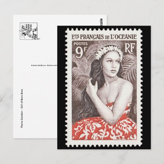 gegraveerd Briefkaart Stempel (Voorkant / Achterkant)