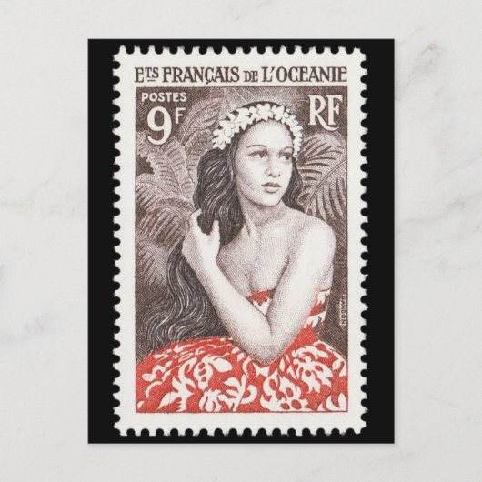 gegraveerd Briefkaart Stempel (Voorkant)