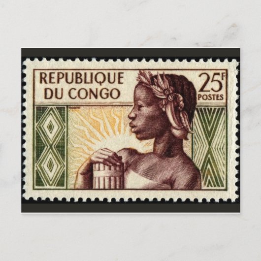 gegraveerd Briefkaart Stempel (Voorkant)