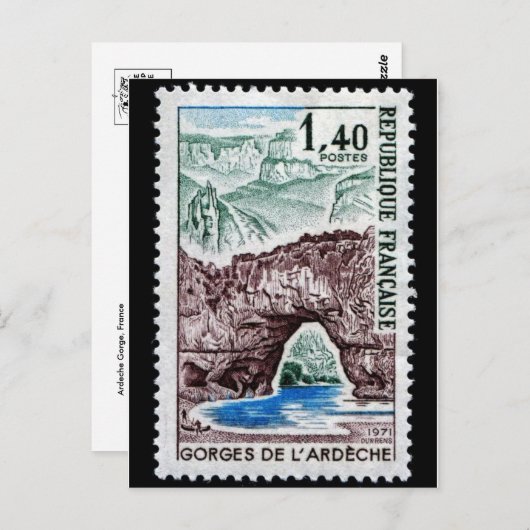  gegraveerd Briefkaart stempel (Voorkant / Achterkant)