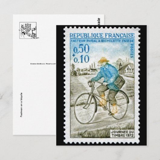 gegraveerd Briefkaart Stempel (Voorkant / Achterkant)