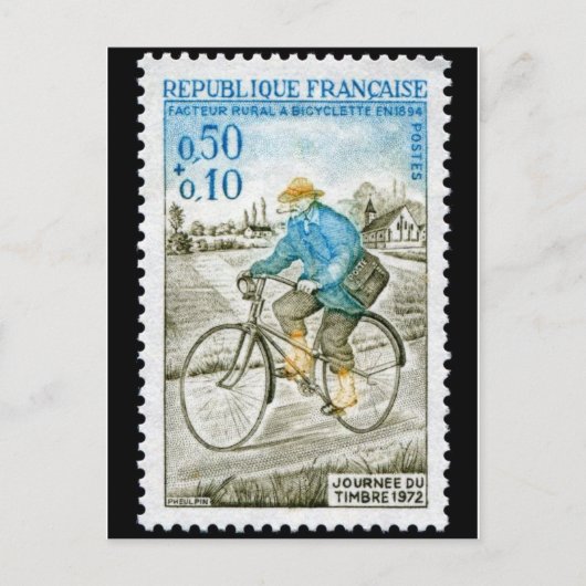gegraveerd Briefkaart Stempel (Voorkant)