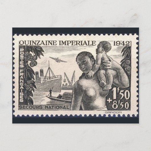gegraveerd Briefkaart Stempel (Voorkant)