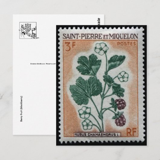  gegraveerd Briefkaart Stempel (Voorkant / Achterkant)