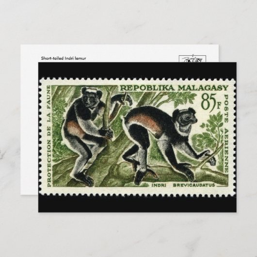  gegraveerd Briefkaart Stempel (Voorkant / Achterkant)