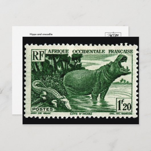  gegraveerd Briefkaart Stempel (Voorkant / Achterkant)