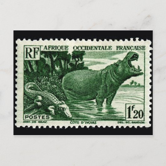 gegraveerd Briefkaart Stempel (Voorkant)