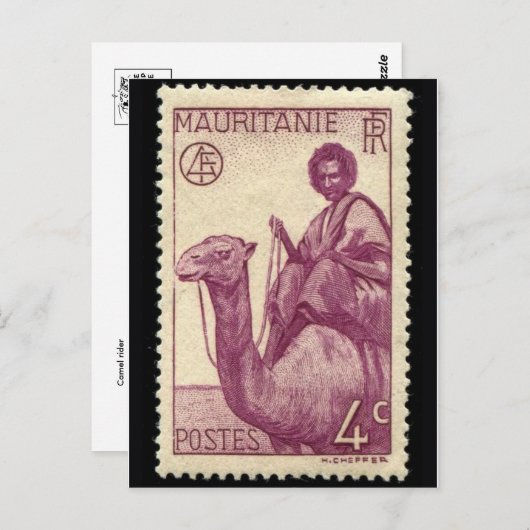  gegraveerd Briefkaart Stempel (Voorkant / Achterkant)