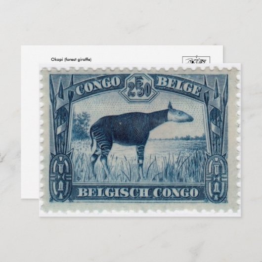  gegraveerd Briefkaart Stempel (Voorkant / Achterkant)