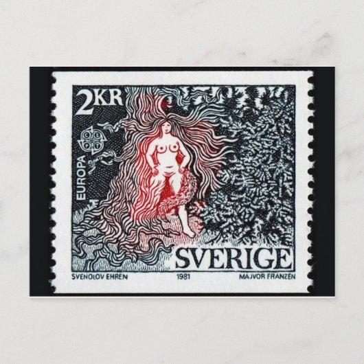 gegraveerd Briefkaart Stempel (Voorkant)