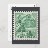  gegraveerd Briefkaart Stempel (Voorkant / Achterkant)