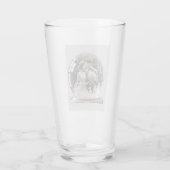 gegraveerd bruiloft foto bal glas (Achterkant)