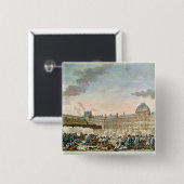 gegraveerd door Isidore Stanislas Helman Vierkante Button 5,1 Cm (Voorkant /achterkant)