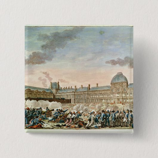 gegraveerd door Isidore Stanislas Helman Vierkante Button 5,1 Cm (Voorkant)