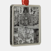 Gegraveerd door Robert Vaughan Metalen Ornament (Rechts)