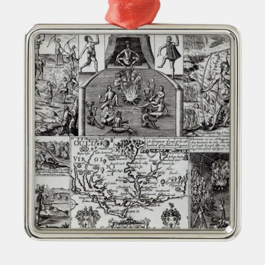 Gegraveerd door Robert Vaughan Metalen Ornament (Voorkant)