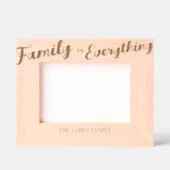 Gegraveerd 'Familie is alles' Foto lijst (Voorkant)