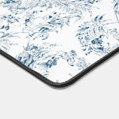  gegraveerd Floral Fantasy Toile / Monogram Bureaumat (Hoek)