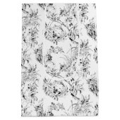  gegraveerd Frans Floral Fantasy Toile-Black Medium Cadeauzakje (Achterkant)