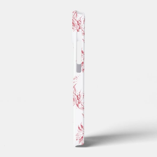  gegraveerd Frans Floral Fantasy Toile-Pink Case-Mate iPhone Case (Achterkant / Links)