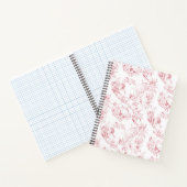  gegraveerd Frans Floral Fantasy Toile-Pink Notitieboek (Binnen)