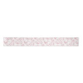  gegraveerd Frans Floral Fantasy Toile-Pink Satijnen Lint (Voorkant)