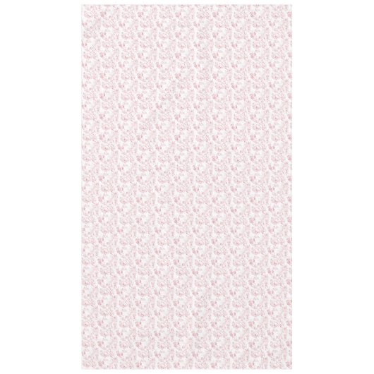  gegraveerd Frans Floral Fantasy Toile-Pink Tafelkleed (Voorkant)