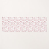  gegraveerd Frans Floral Fantasy Toile-Pink Yogamat (Voorkant (horizontaal))