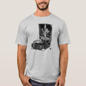  gegraveerd Gramophone T-Shirt (Voorkant)
