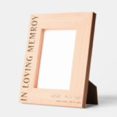 Gegraveerd 'In Loving Memory' Memorial Foto Lijst (Links)