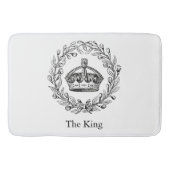 gegraveerd koningskroon en laurierkrans badmat (Voorkant)