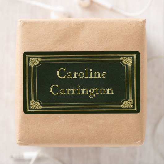  gegraveerd lederen effect Persoonlijke Stickers (Insitu)