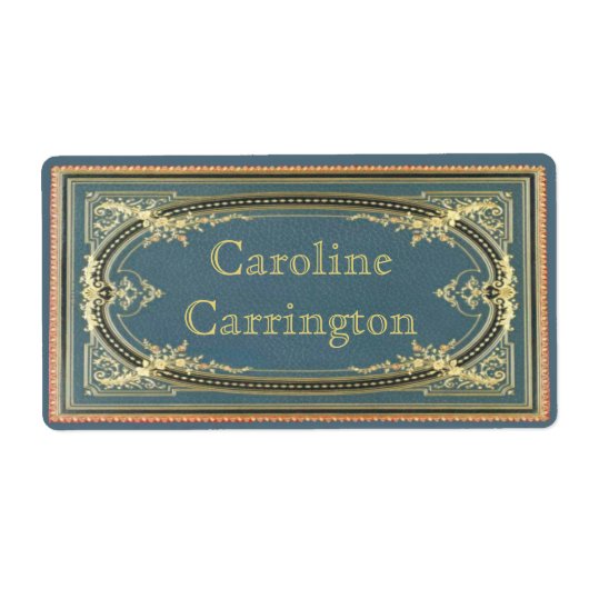 gegraveerd lederen effect Persoonlijke Stickers (Voorkant)