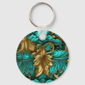 Gegraveerd leer-look sleutelhanger (Voorkant)