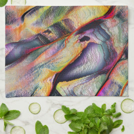 Gegraveerd met ruwheid en virtueel aquarel theedoek