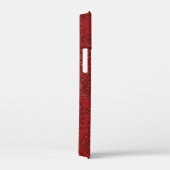 Gegraveerd modern burgundyrood paisley bloempatroo Case-Mate iPhone case (Achterkant / Rechts)