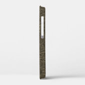 Gegraveerd modern geweer metaal grijs paisley bloe Case-Mate iPhone case (Achterkant / Links)