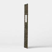 Gegraveerd modern geweer metaal grijs paisley bloe Case-Mate iPhone case (Achterkant / Rechts)