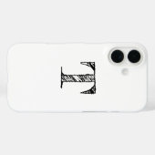  gegraveerd monogram Case-Mate iPhone case (Achterkant (horizontaal))