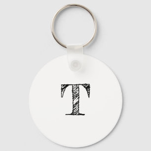  gegraveerd monogram sleutelhanger