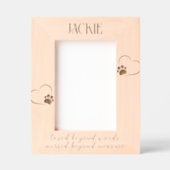 Gegraveerd Pet Memorial 'Loved Beyond Words' Lijst (Voorkant)