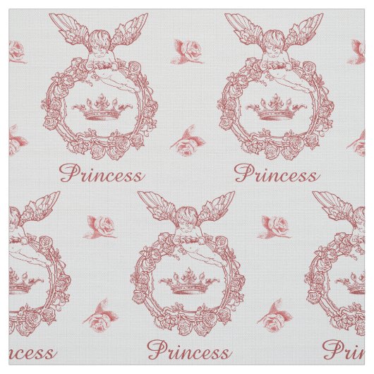 gegraveerd prinses kroon met engel stof (Swatch)