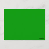 Gegraveerd Shamrock Briefkaart (Achterkant)