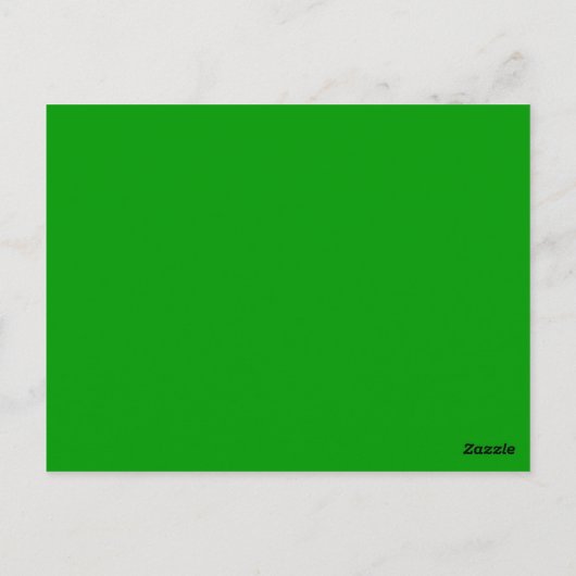 Gegraveerd Shamrock Briefkaart (Achterkant)